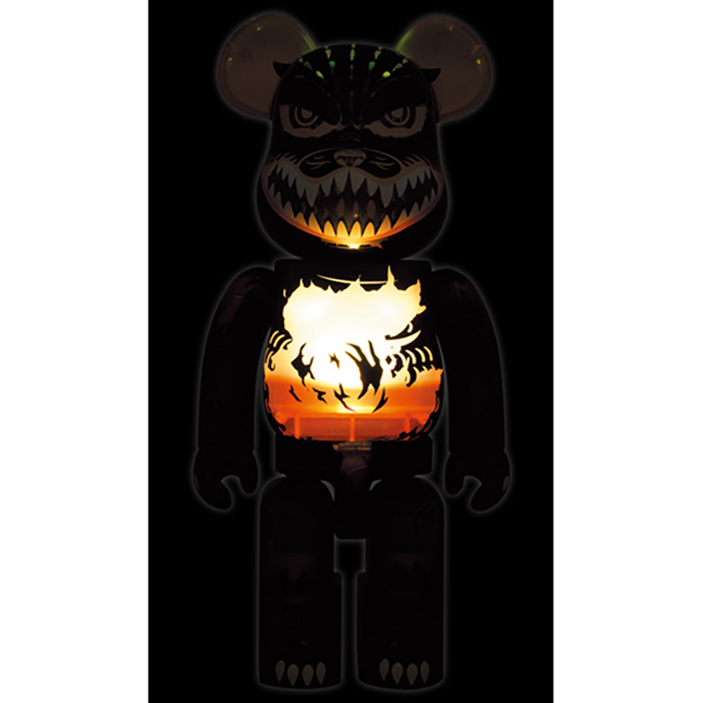 HF BE@RBRICK 400% Godzilla vs Destoroyah clear yellow